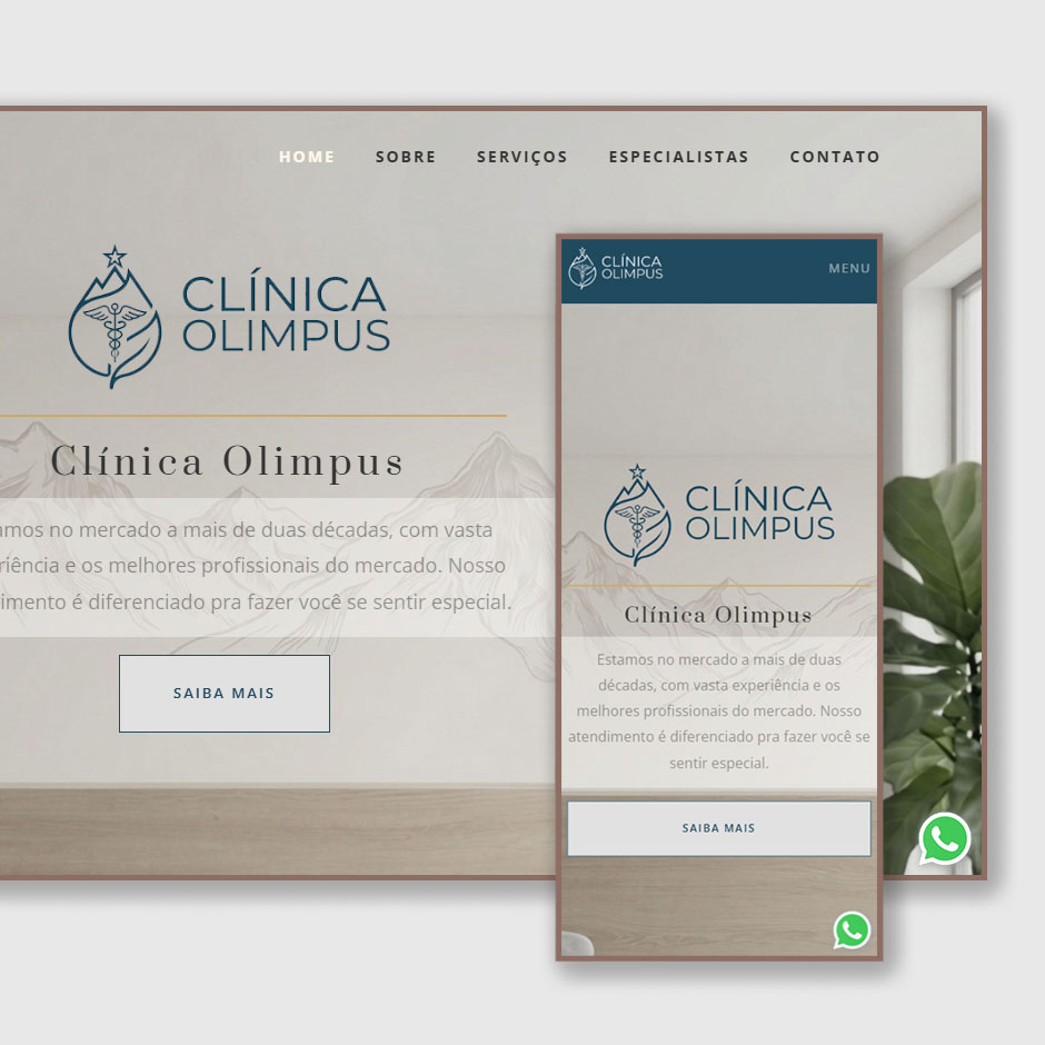 Site profissional para clínica estética